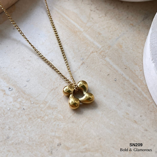 Necklace | SN209 | Rotating Four Leaf
