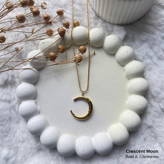 Necklace | SN217 | Crescent Moon | Gold