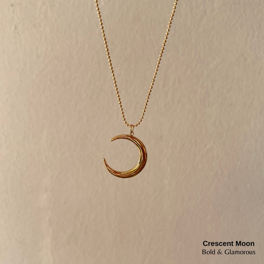 Necklace | SN217 | Crescent Moon | Gold