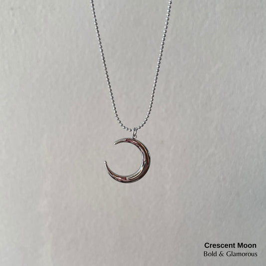 Necklace | SN217 | Crescent Moon | Silver