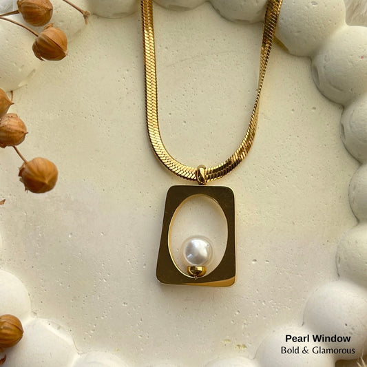 Necklace | SN224 | Pearl Window