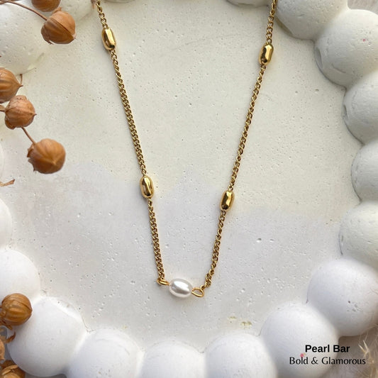 Necklace | SN228 | Pearl Bar