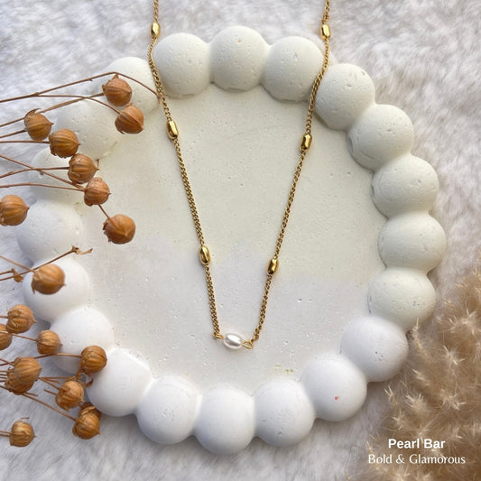 Necklace | SN228 | Pearl Bar