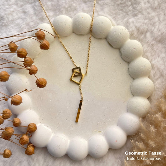 Necklace | SN230 | Geometric Tassel