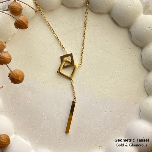 Necklace | SN230 | Geometric Tassel