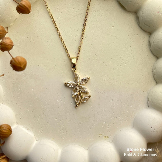 Necklace | SN233 | Stone Flower