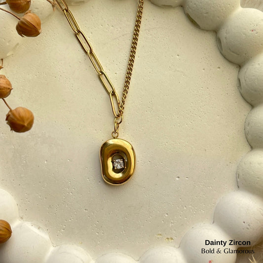 Necklace | SN235 | Dainty Zircon