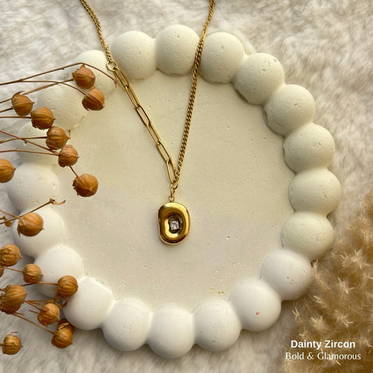 Necklace | SN235 | Dainty Zircon