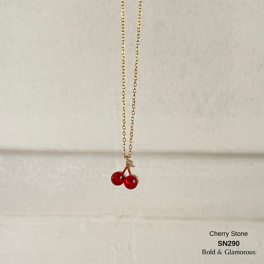 Necklace | SN290 | Cherry Stone
