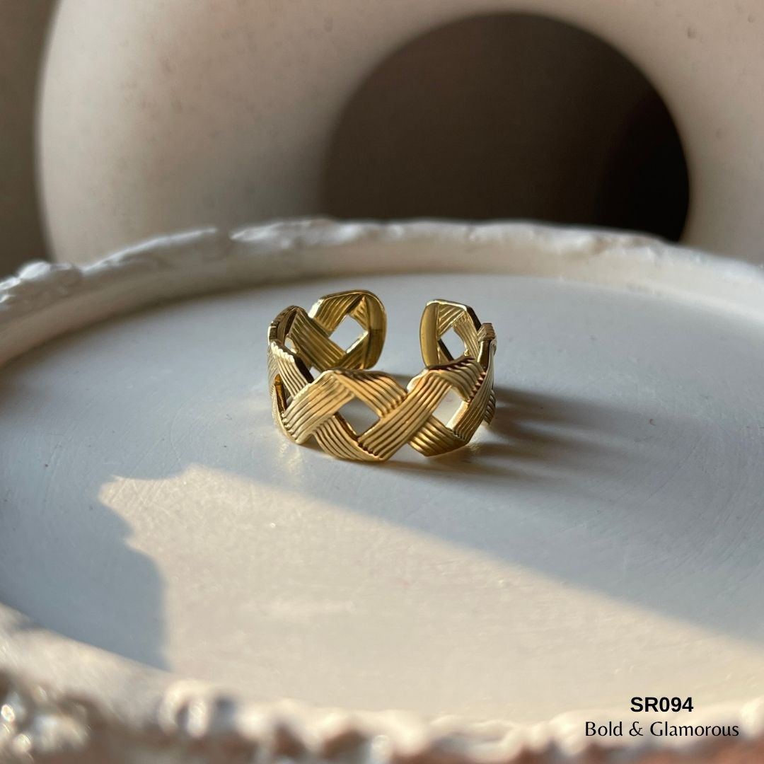 Bold Statement Ring | SR094 | Gold