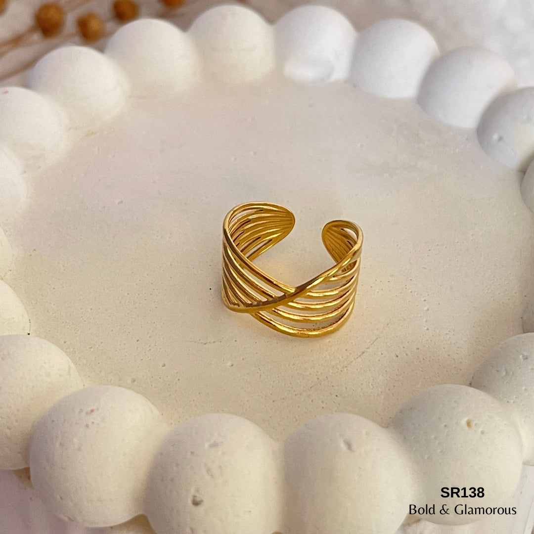 Statement Ring | SR138 | Gold