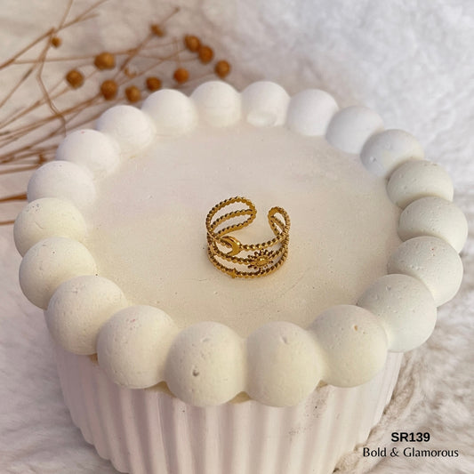 Statement Ring | SR139 | Gold