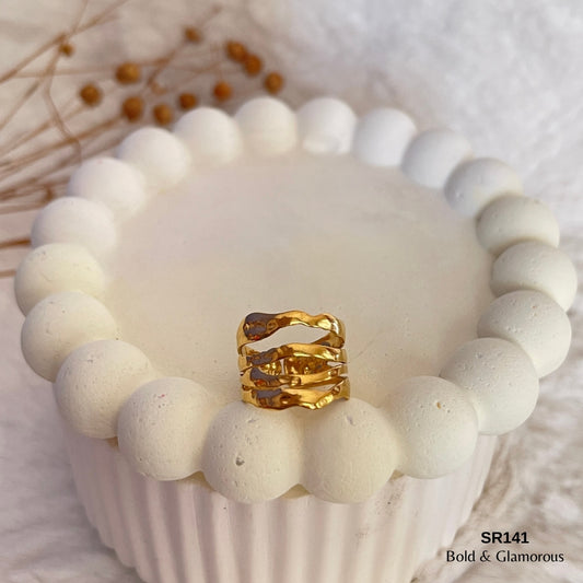 Statement Ring | SR141 | Gold
