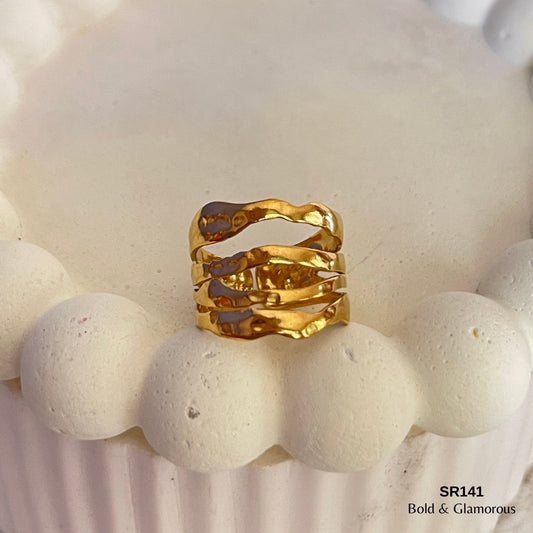 Statement Ring | SR141 | Gold