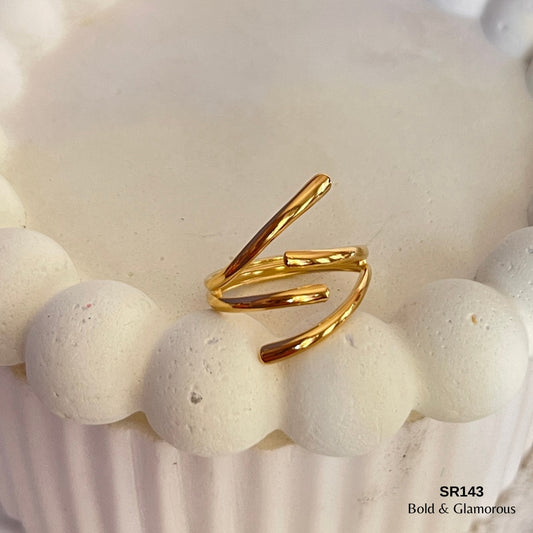 Statement Ring | SR143 | Gold
