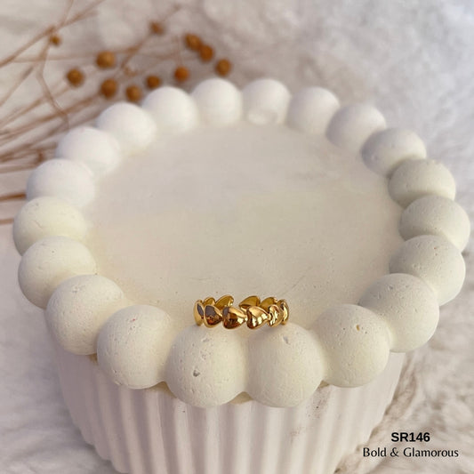 Statement Ring | SR146 | Gold