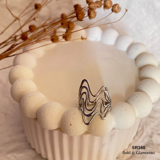 Statement Ring | SR160 | Silver
