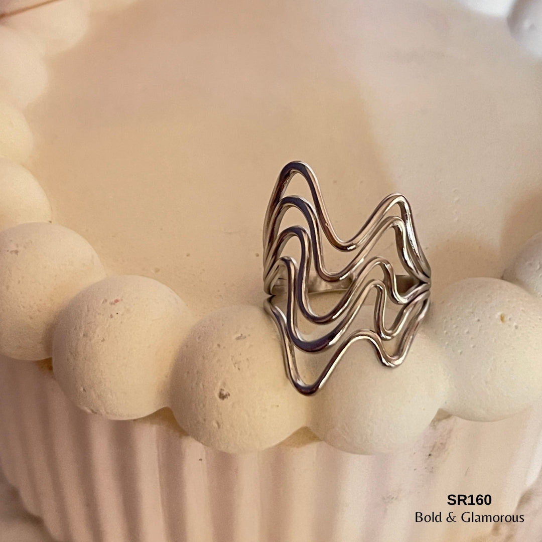 Statement Ring | SR160 | Silver