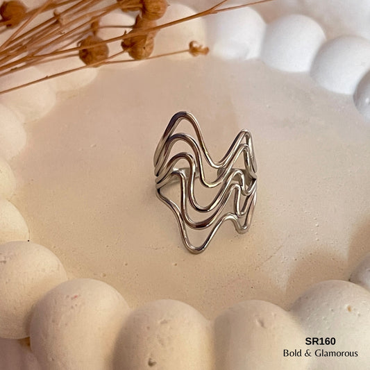 Statement Ring | SR160 | Silver