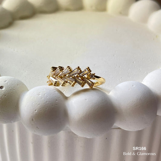 Stone Ring | SR166 | Gold