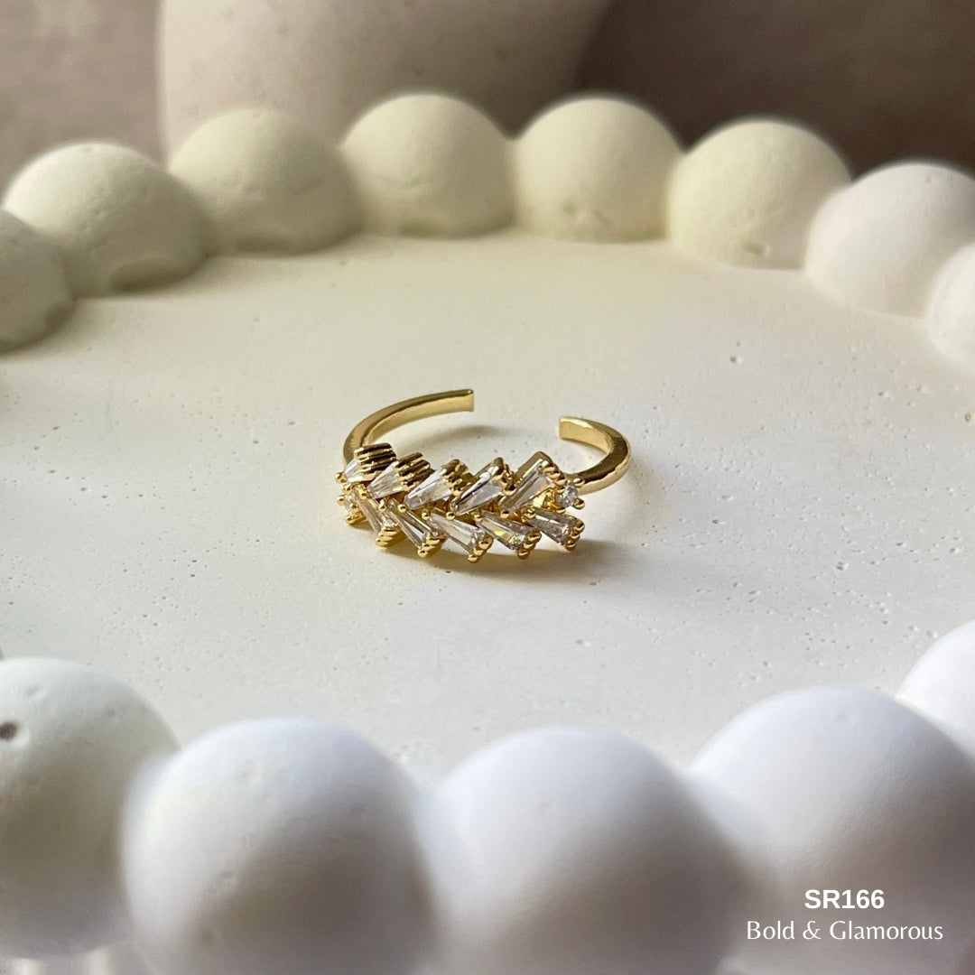 Stone Ring | SR166 | Gold