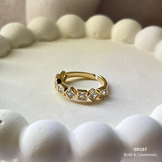 Stone Ring | SR167 | Gold