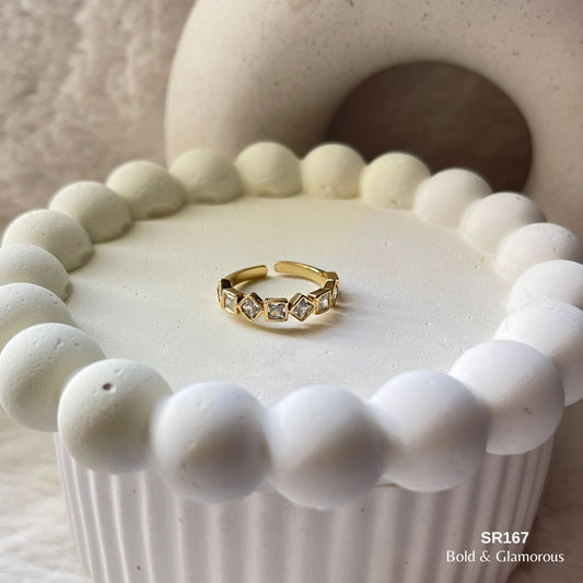 Stone Ring | SR167 | Gold