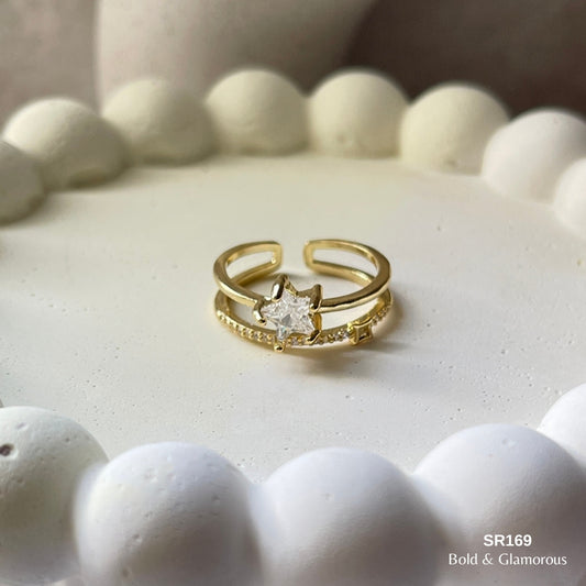 Stone Ring | SR169 | Gold