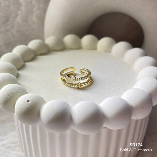 Stone Ring | SR174 | Gold