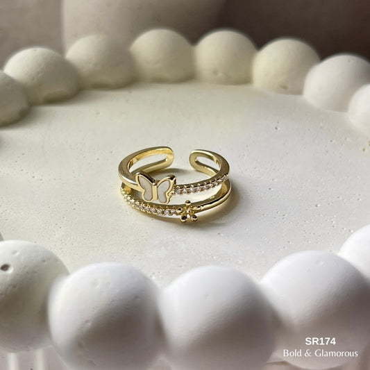 Stone Ring | SR174 | Gold