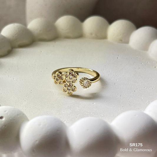 Stone Ring | SR175 | Gold