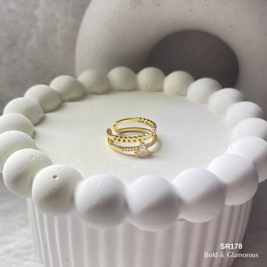 Stone Ring | SR178 | Gold