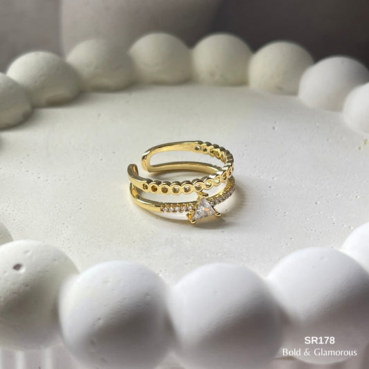 Stone Ring | SR178 | Gold