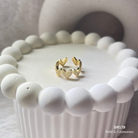 Stone Ring | SR179 | Gold