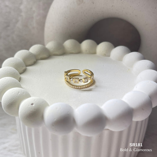 Stone Ring | SR181 | Gold