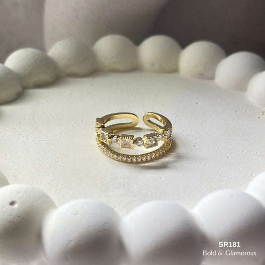 Stone Ring | SR181 | Gold