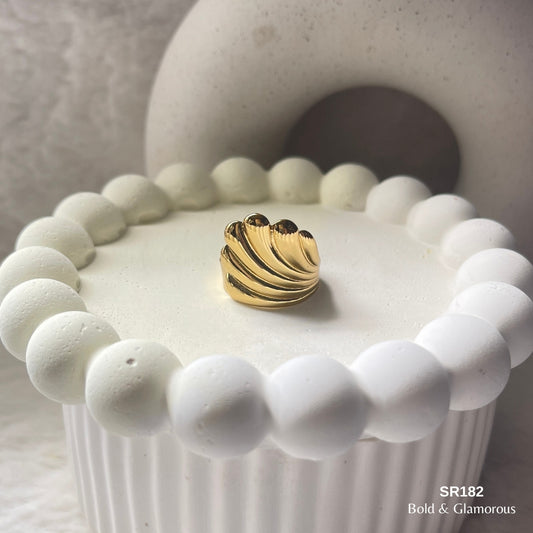Statement Ring | SR182 | Gold