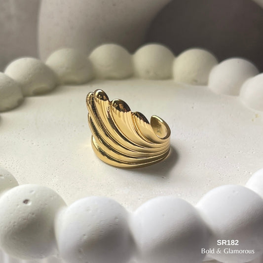 Statement Ring | SR182 | Gold