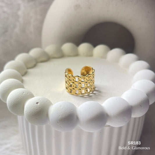 Statement Ring | SR183 | Gold