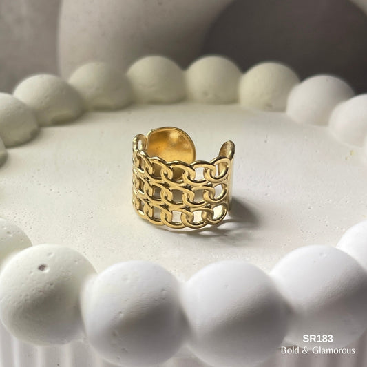 Statement Ring | SR183 | Gold