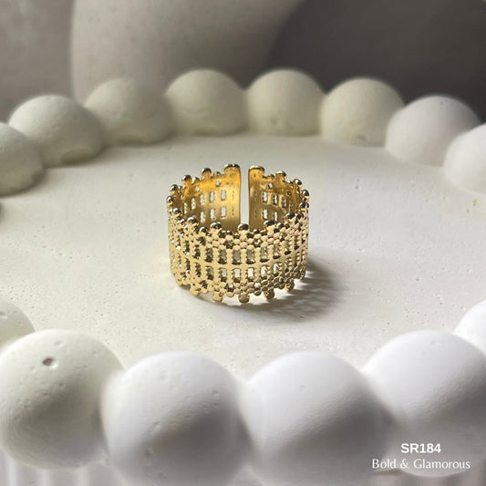 Statement Ring | SR184 | Gold