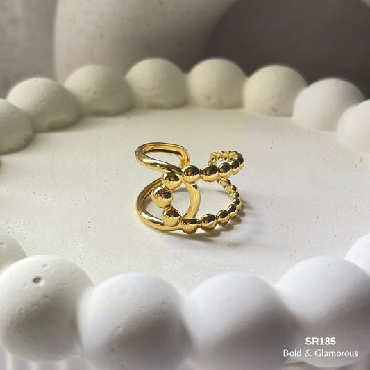 Statement Ring | SR185 | Gold