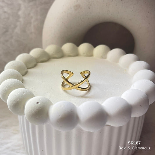 Statement Ring | SR187 | Gold