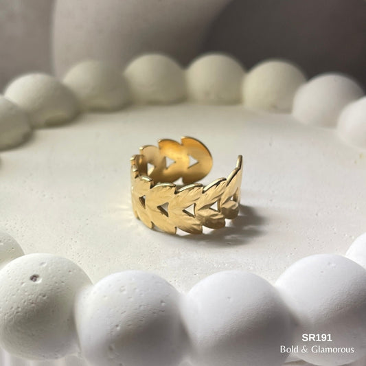 Statement Ring | SR191 | Gold