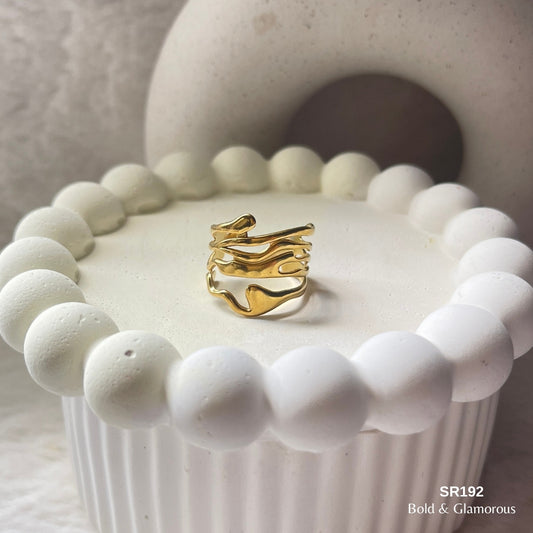 Statement Ring | SR192 | Gold