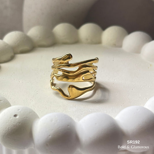 Statement Ring | SR192 | Gold