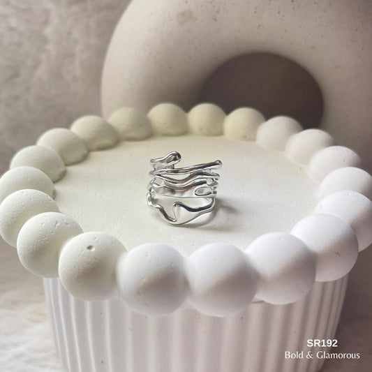 Statement Ring | SR192 | Silver