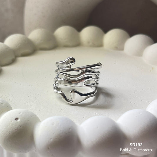 Statement Ring | SR192 | Silver
