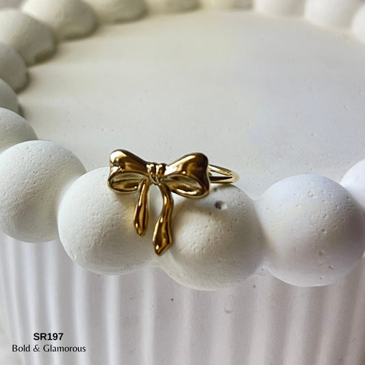Statement Ring | SR197 | Golden Bow