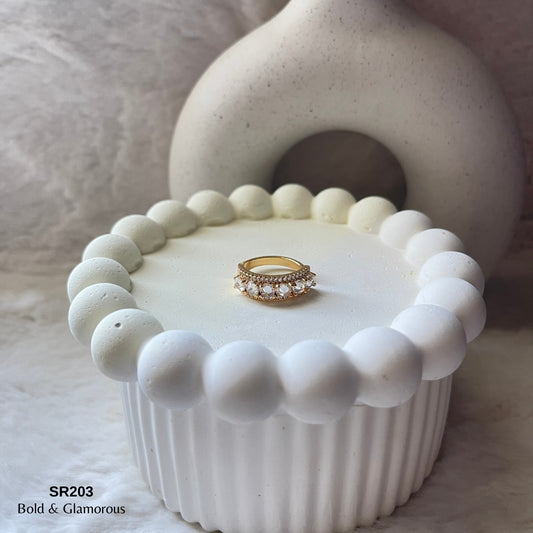 Stone Ring | SR203 | Davis | Gold